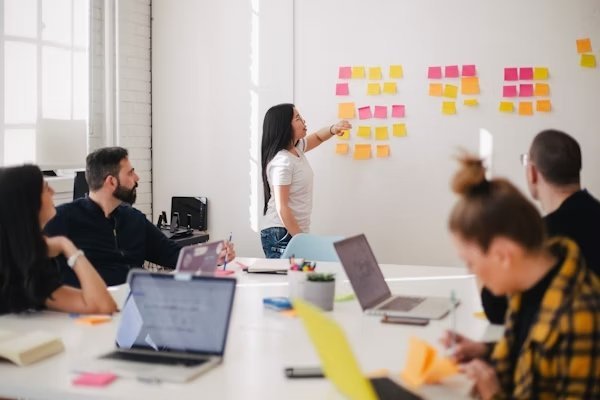 Atelier de stratégie avec un cabinet de courtage